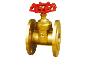 Brass flanged gate valve